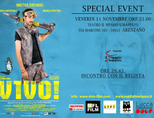Proiezione del film “Vivo!” venerdì 11 novembre ore 21, Teatro Il Sipario Strappato