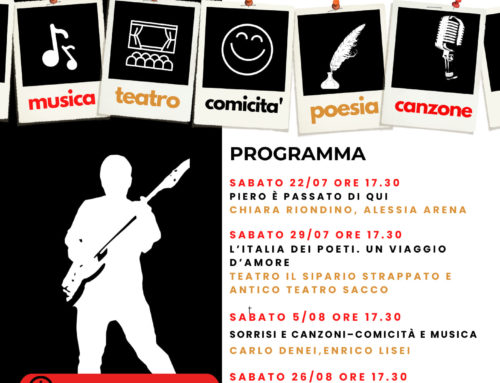 Sabato 29 luglio ore 17.30 “L’Italia dei Poeti”