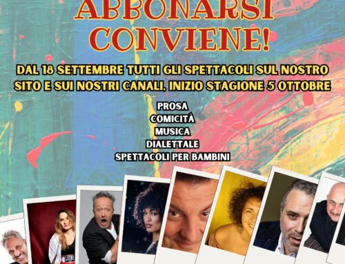 Dal 18 settembre tutta la nuova programmazione della Stagione Teatrale 2024/2025 online!