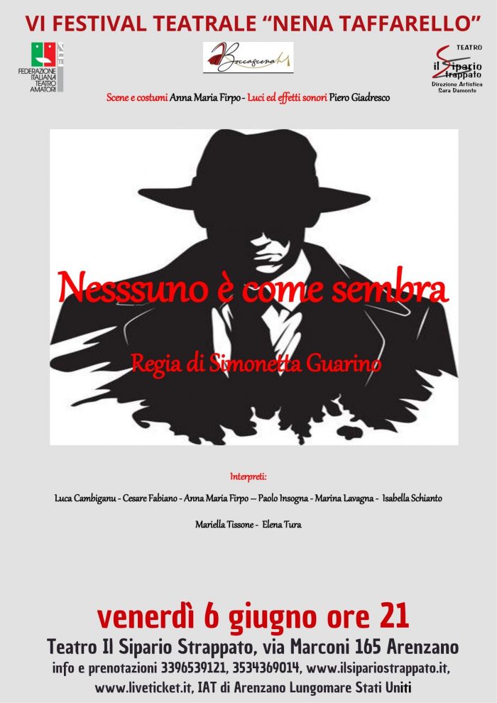 NESSUNO E' COME SEMBRA - venerdì 6 giugno ore 21