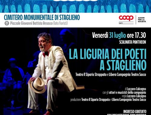 “LA LIGURIA DEI POETI A STAGLIENO” per il Festival Dell’Acquedotto del Teatro dell’Ortica